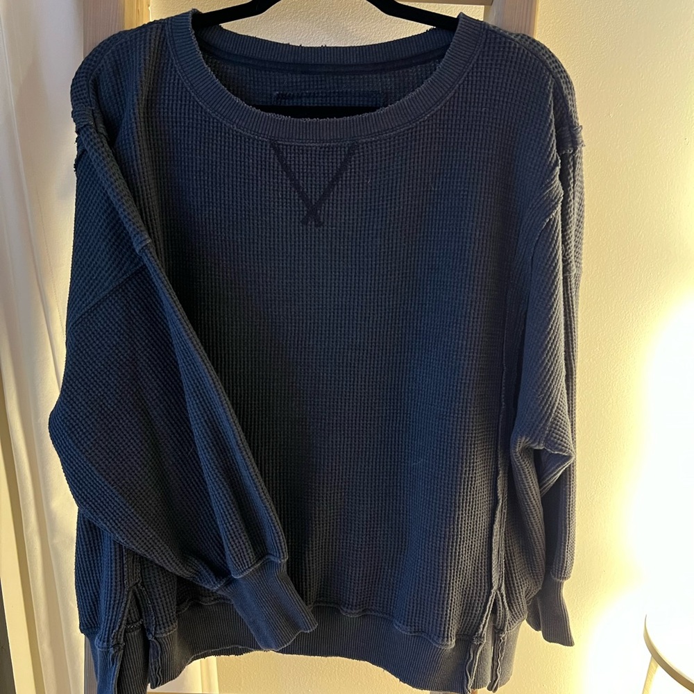 American eagle woman’s oversized waffle shirt for sale
